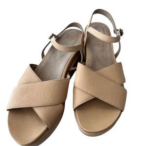 Eileen Fisher Leather Nude Shoes size 10